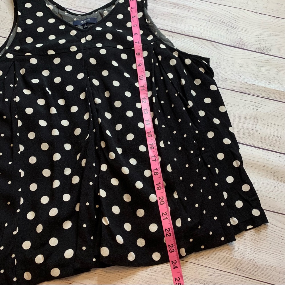 Madewell Mixed Polkadot Swing Tank Size 12 - Picture 7 of 7